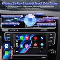 Système audio de voiture FM MP3, autoradio multimédia 7 pouces, lecteur MP5, 2 USB/TF/AUX/caisson de basses universel