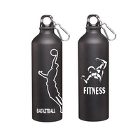 Bouteille d'eau pour vélo en aluminium, de couleur mate, sans BPA, à personnaliser, pour sport, ml