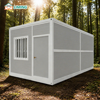 Maison conteneur pliable à installation rapide, maison préfabriquée modulaire pliable pour dortoir de chantier ou bureau