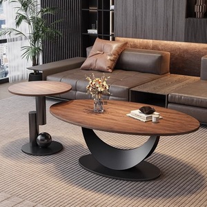 Mesa <span class=keywords><strong>de</strong></span> Centro <span class=keywords><strong>de</strong></span> Madera <span class=keywords><strong>de</strong></span> Lujo a Precio Accesible: Muebles <span class=keywords><strong>de</strong></span> Sala con Acabado en Nogal, Decoración Moderna y Versátil para el Hogar - Product Image 2