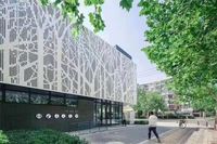 Panneaux de porte en aluminium perforés découpés au laser pour usage extérieur dans la construction