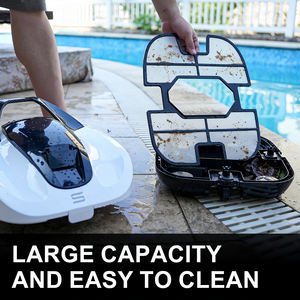 Robot de nettoyage de <span class=keywords><strong>piscine</strong></span> automatique sans fil pour l'élimination des feuilles, des algues, du sable et de la boue, <span class=keywords><strong>aspirateur</strong></span> de <span class=keywords><strong>piscine</strong></span> - Product Image 2