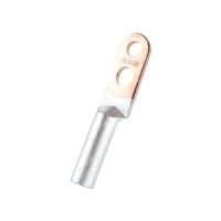 Connecteur de raccordement bimétallique DTL-120S non isolé à deux trous en cuivre-aluminium pour câble en cuivre