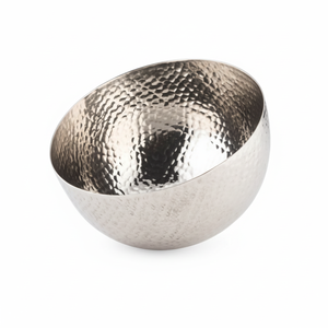 Tazón Grande para Servir con Acabado Plateado Martillado, Perfecto para Hogares, Restaurantes, Catering y Reuniones Especiales, Venta al por Mayor desde India - Product Image 1