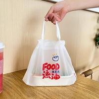 Sacs à cordon en plastique imprimés personnalisés pour le petit-déjeuner à emporter interdictions de livraison de nourriture repas du matin