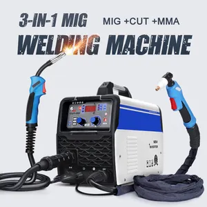 Multifunctionele Lasmachine Mig Cut Arc Mma 3 In 1 Lasser Semi-Automatische Mig/Plasmasnijden/Stok cutter 220V