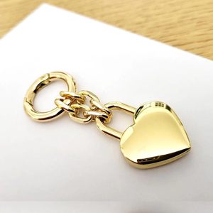 心形钥匙扣金色心形挂锁时尚饰品吊坠吊饰钥匙扣钥匙扣女孩手机钱包包吊饰 - Product Image 5