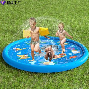 Tapis de pulvérisation d'eau Dolphin 100x150cm, jeu d'extérieur pour enfants, piscine jouet antidérapante pour l'été - Product Image 2