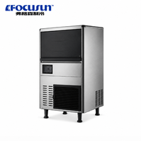 Machine à glaçons compacte à économie d'énergie 51 kg/jour avec fonction d'annonce vocale, idéale pour les cafés, bars et hôtels