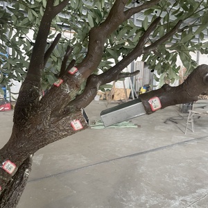 Arbre d'<span class=keywords><strong>olivier</strong></span> artificiel géant de 10 pieds de style méditerranéen sur mesure, à haute simulation, pour la décoration d'hôtel, avec faux fruits - Product Image 4