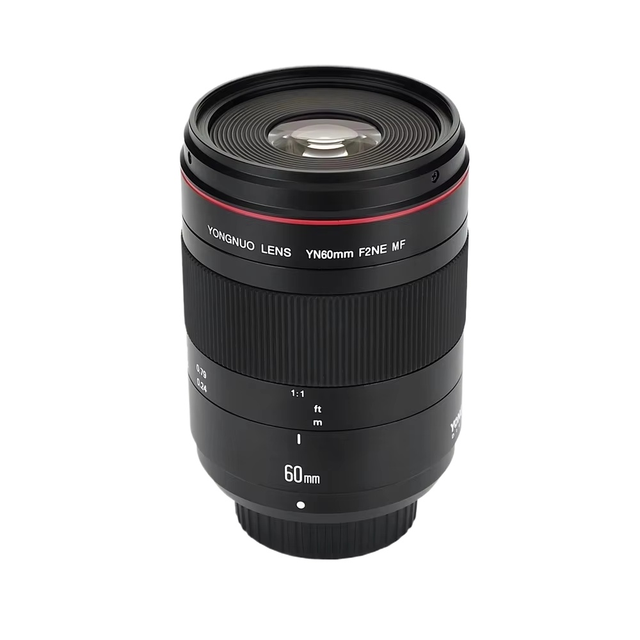 Yongnuo YN60mm F16 NE MF 0.234m Macro Focus Lens and Distance Indicator for Full Frame Camera