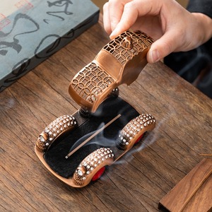 MSH Vintage Style Diamond tachonado coche quemador de incienso creativo quemador de incienso para oficina - Product Image 3