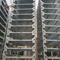 Conteneur de stockage pliable et empilable sur mesure pour entrepôt, en métal, longue durée de vie, fiable