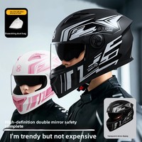 Nouveau casque de moto intégral homologué DOT en ABS, double visière, léger, durable, système de ventilation, toutes saisons, vente chaude