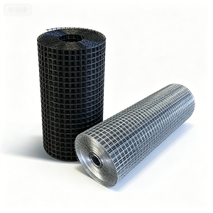Rouleau de treillis métallique solaire galvanisé noir avec revêtement PVC, protection <span class=keywords><strong>anti</strong></span>-oiseaux et <span class=keywords><strong>anti</strong></span>-rongeurs pour panneaux solaires - Product Image 3