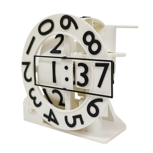 Phong cách trang trí văn phòng nhà độc đáo hiện đại 3D in máy tính để bàn ba trục đồng hồ reloj xoay hiển thị số bảng ba trục đồng hồ - Product Image 2