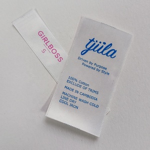 Không phai tùy chỉnh in <span class=keywords><strong>satin</strong></span> nhãn chăm sóc rửa nhãn - Product Image 3