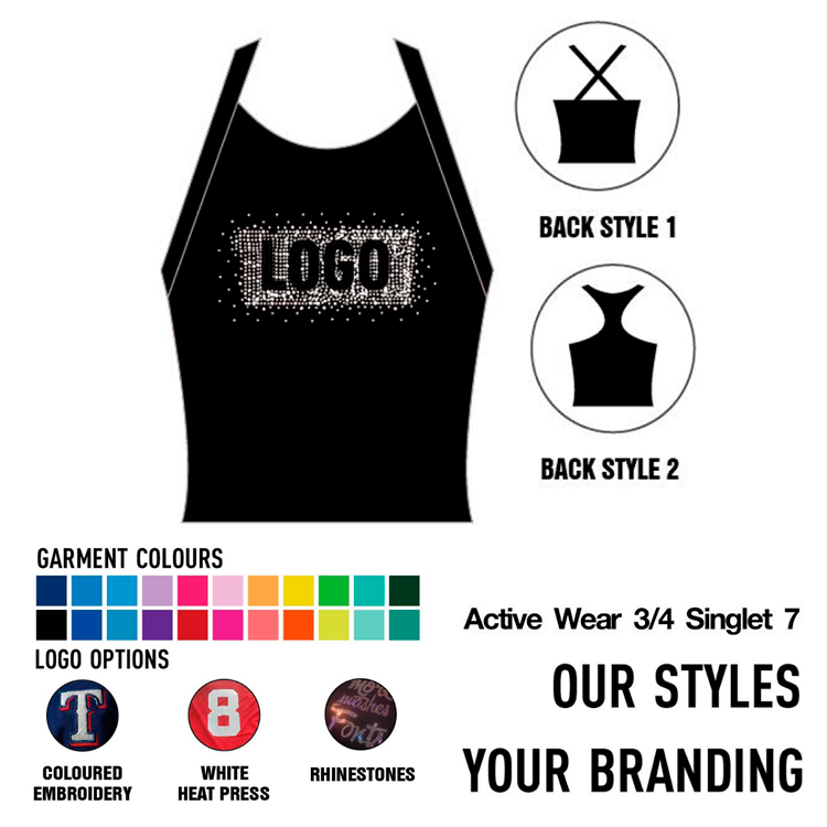 Custom Logo Cheerleading Uniforms Sublimation Crystal