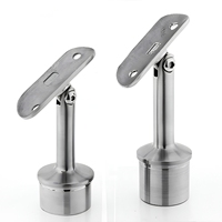 Pince à verre en acier inoxydable 304 pour garde-corps PC Water Hardware pour piscine d'escaliers