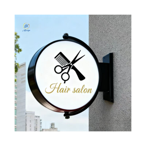 سعر المصنع MD للإعلان في الهواء الطلق لافتات دوارة جانبين دائرية دائرية دائرية مستديرة لوحة تسجيل لمتجر - Product Image 5