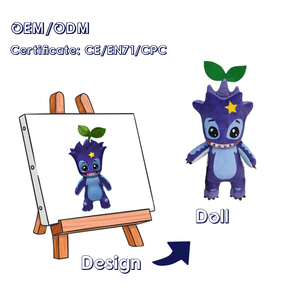 Peluche dinosaure personnalisée en gros, jouet animal en peluche doux, faible MOQ, poupées en peluche personnalisées, jouet animal en peluche sur mesure - Product Image 4