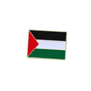 Factory Manufacturer Custom Palestine Pin Plating Metal Badge Glitter Palestine Lapel Pin