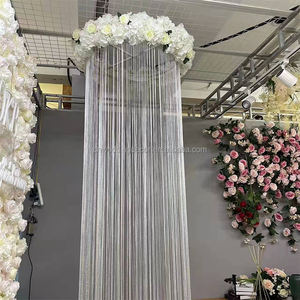 <span class=keywords><strong>Rideau</strong></span> de porte <span class=keywords><strong>à</strong></span> cordes Tassel Fringe <span class=keywords><strong>rideau</strong></span> de plafond de mariage pour Salon blanc et rideaux transparents pour événement - Product Image 2