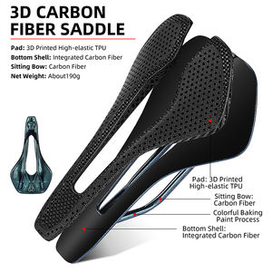 WEST BIKING-asiento de fibra de carbono para bicicleta, sillín ultraligero con estampado 3D - Product Image 2