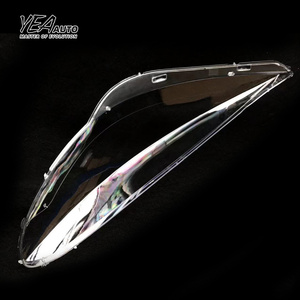 YEA AUTO Cache Phare Avant de Voiture Lentille en Verre pour Peugeot <span class=keywords><strong>207</strong></span> <span class=keywords><strong>2009</strong></span> - 2013 Abat-jour PC Coque Transparente Verre de Phare - Product Image 3