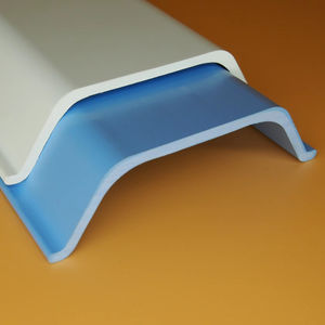 Poste Marcador de Borde Angular Blanco de UPVC, Delineador de Tráfico Flexible, Duradero y Ecológico para Exteriores - Product Image 1
