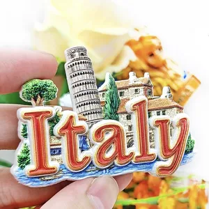 Europa, Italia, Venecia, Florencia, <span class=keywords><strong>Roma</strong></span>, Capri, Imanes de Resina 3D para Refrigerador, Recuerdo Turístico, Adhesivo, Artesanía, Decoración - Product Image 6