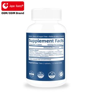 Tabletas de Aminoácidos Premium, Suplemento para Mejorar la Fuerza Muscular, 60 Tabletas para Mujeres y Hombres - Product Image 6