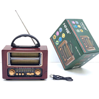 Radio rétro NS-6637BT AM/FM/SW avec lecteur MP3, entrée TF/Aux, haut-parleur, scanner de canaux, recherche automatique multifonction