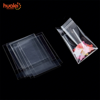 Sacs en plastique BOPP OPP transparents, recyclables, refermables, autocollants, pour l'emballage de bonbons, bijoux, vêtements, chaussettes