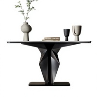 Table console de salon moderne et durable de haute qualité, table de couloir dorée luxueuse pour hôtel familial, vente en gros