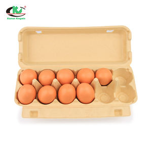 12 छेद कागज पल्प अंडे ट्रे बायोडिग्रेडेबल इको-फ्रेंडली अंडे कार्टन - Product Image 5