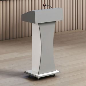Podio <span class=keywords><strong>de</strong></span> <span class=keywords><strong>Madera</strong></span> Marrón <span class=keywords><strong>de</strong></span> Diseño Moderno y Simple, Ecológico y Duradero <span class=keywords><strong>para</strong></span> Aulas Escolares, Hoteles, Gimnasios y Otros Espacios Comerciales - Product Image 2