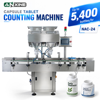 Machine de comptage de tablettes NAC-24 haute vitesse 12/24 canaux avec système pneumatique anti-tremblement pour le remplissage de petits goulets de bouteilles