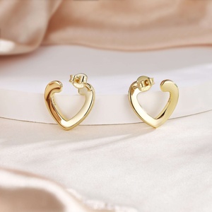 Pendientes Geométricos de Plata de Ley 925 con Circonita y Baño de Rodio Fino, Regalo de Moda para Mujer, para Compromiso, Boda o Aniversario - Product Image 5