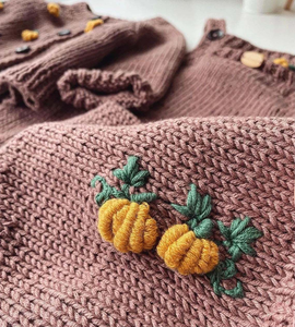 Ensemble de Combinaison Bébé à Capuche Florale Mode Automne 2 Pièces en Coton Tricoté Vêtements Bébé Nouveau-né Chapeau - Product Image 2