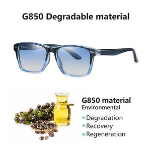 Classique Vintage Bleu Métal Nail Style G850 Cadre Écologique TAC Lentille Polarisées UV400 Lunettes de Soleil avec Logo Personnalisé Style Tendance - Product Image 4