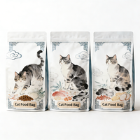 Sacs d'emballage personnalisés pour aliments pour animaux de compagnie 3kg 5KG 10KG, pochettes verticales thermoscellables en CPP avec fermeture éclair pour nourriture pour chiens et chats