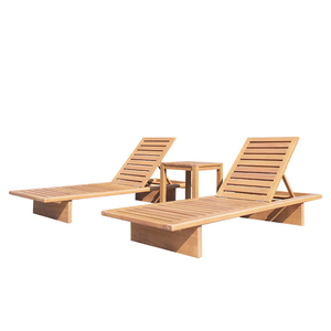 Plate-forme <span class=keywords><strong>en</strong></span> <span class=keywords><strong>bois</strong></span> de teck salon extérieur <span class=keywords><strong>lit</strong></span> de jour chaise de plage pliante <span class=keywords><strong>lit</strong></span> de mer pour l'utilisation de la piscine au bord de la piscine - Product Image 2