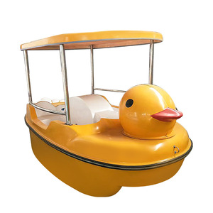 Cartoon Big Yellow Duck Pedal <strong>Boat</strong> Scenic Area Park Water Amusement <strong>Boat</strong> 4-person Sightseeing Pedal <strong>Boat</strong> - Product Image 5