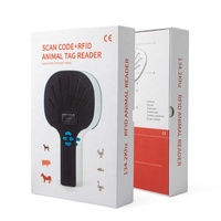 Lector de Etiquetas RFID para Animales Vanch VH-L2615 LF 125Khz/134.2Khz ABS Portátil con Pantalla OLED, Distancia de Lectura de 8cm, Protocolo FDX-B