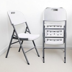 Sedie da giardino pieghevoli in resina bianca di alta qualità moderne mobili da <span class=keywords><strong>esterno</strong></span> portatili per eventi e parchi - Product Image 4