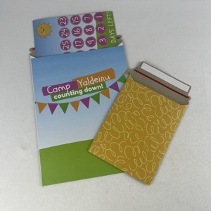 Tùy Chỉnh In Ở Phẳng Bưu Phẩm Phong Bì Túi Không Có Uốn Cong Các Tông Thể Hiện Thủ Công Dán Thân Thiện Với Môi Bảo Vệ Vận Chuyển Phong Bì - Product Image 3