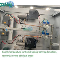 Four à gaz professionnel à 2 niveaux et 8 plateaux, grande capacité, pour la cuisson industrielle du pain et des gâteaux, avec vapeur et base en pierre, pour boulangerie