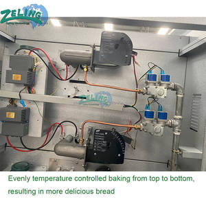 Four à gaz professionnel à 2 niveaux et 8 plateaux, grande capacité, pour la cuisson industrielle du pain et des gâteaux, avec vapeur et base en pierre, pour <span class=keywords><strong>boulangerie</strong></span> - Product Image 5
