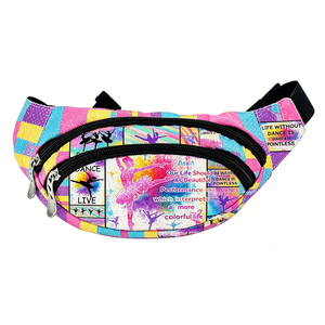 Kids Girls <strong>Gymnastics</strong> Fanny Packs Waist Bag Custom Waterproof Travel Sports Dance Girl Sling Crossbody Chest Bags with logo - Product Image 2